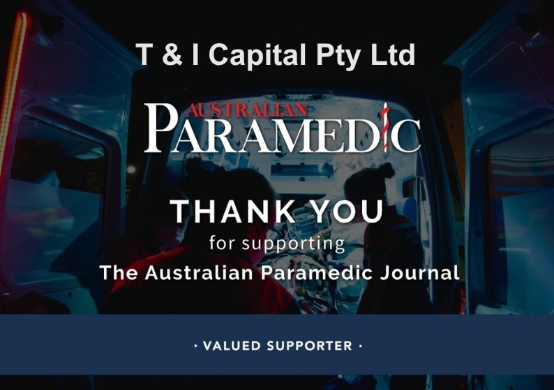 Australian Paramedic Journal — Valued Supporter